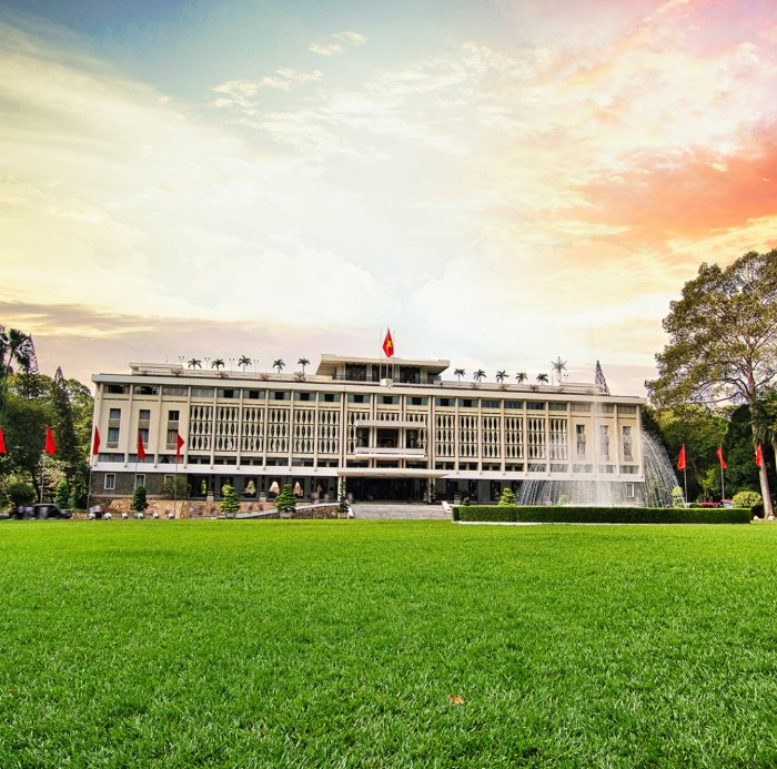 The Reunification Palace located in Ho Chi Minh City.