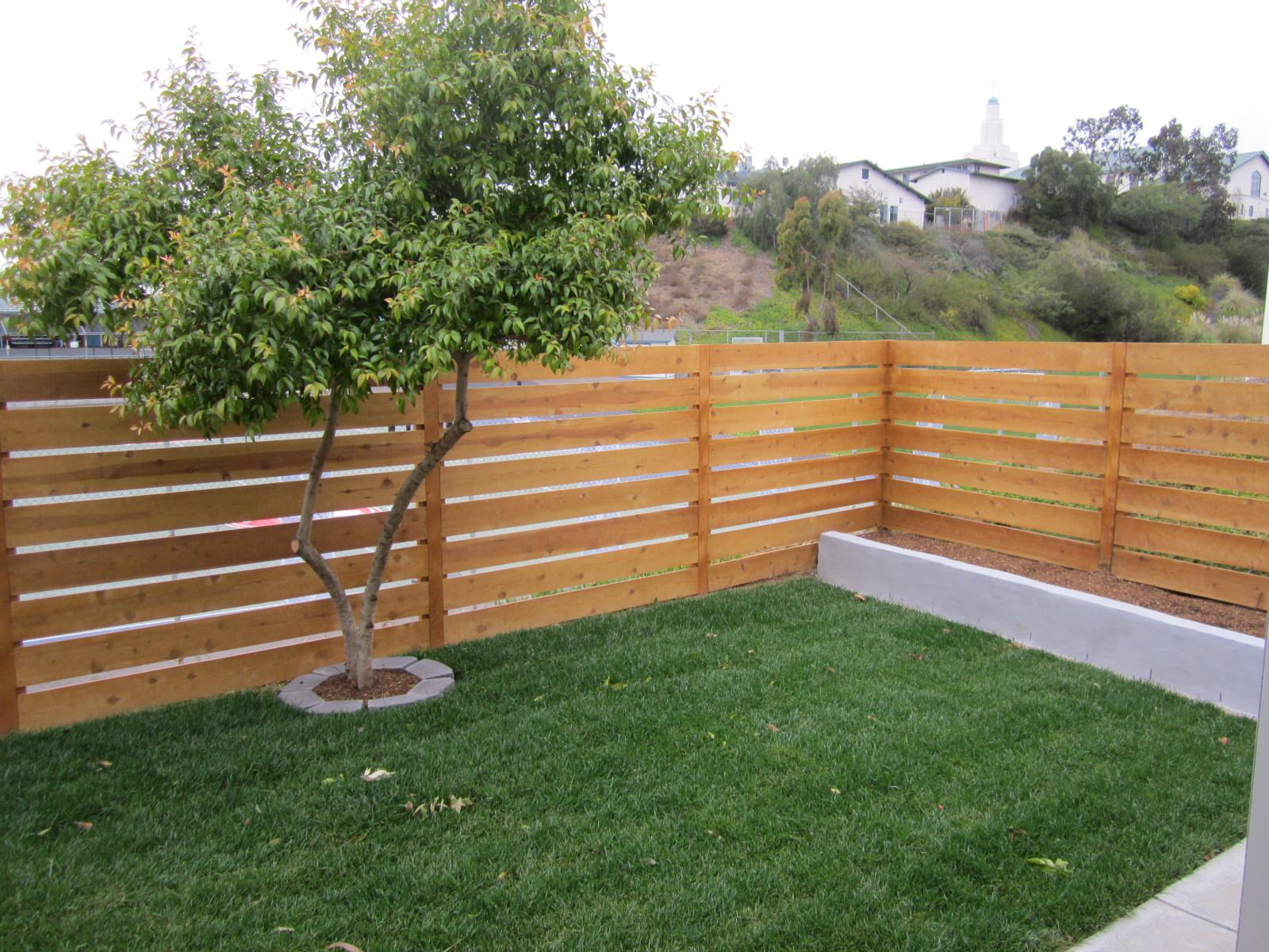 Horizontal Cedar Fence
