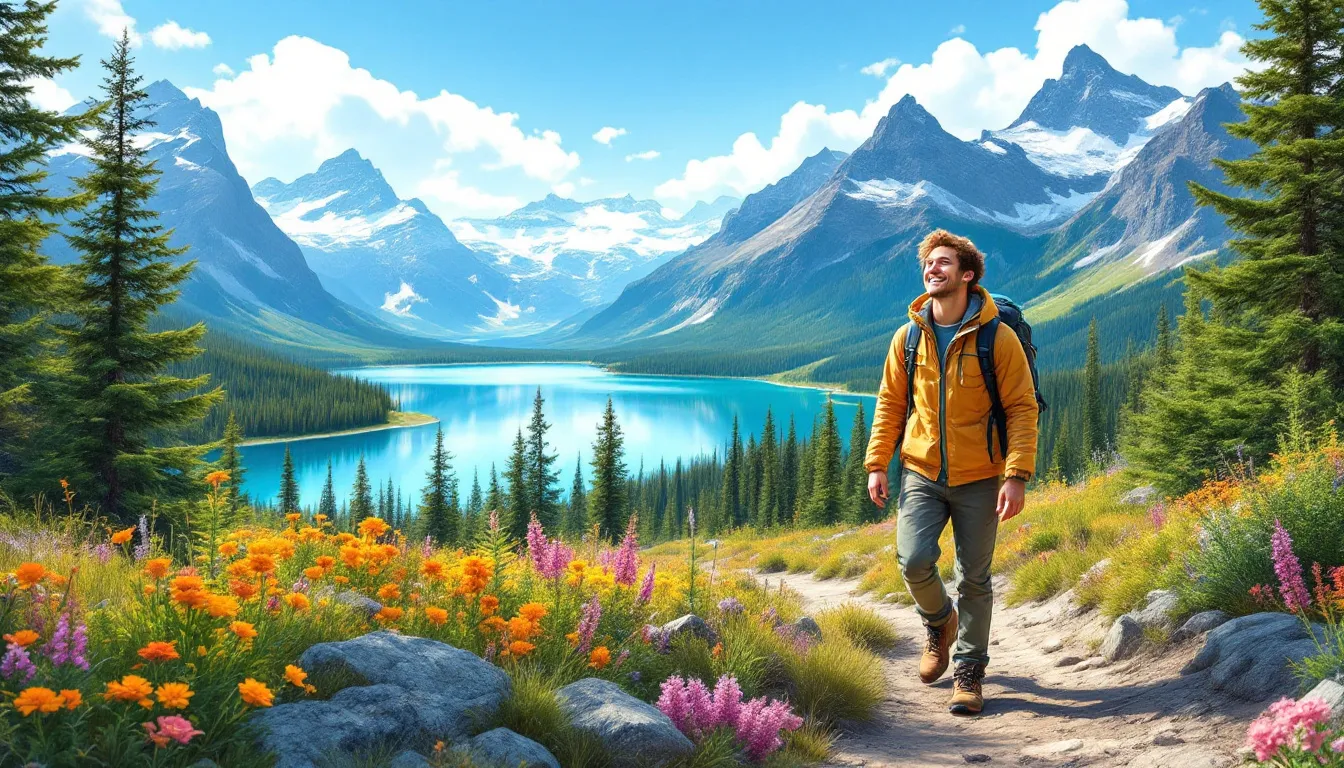 Un visiteur explorant les parcs nationaux du Canada après avoir obtenu son visa.