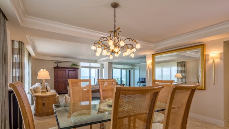 Proper light fixture's diameter in a 8 fit ceiling room