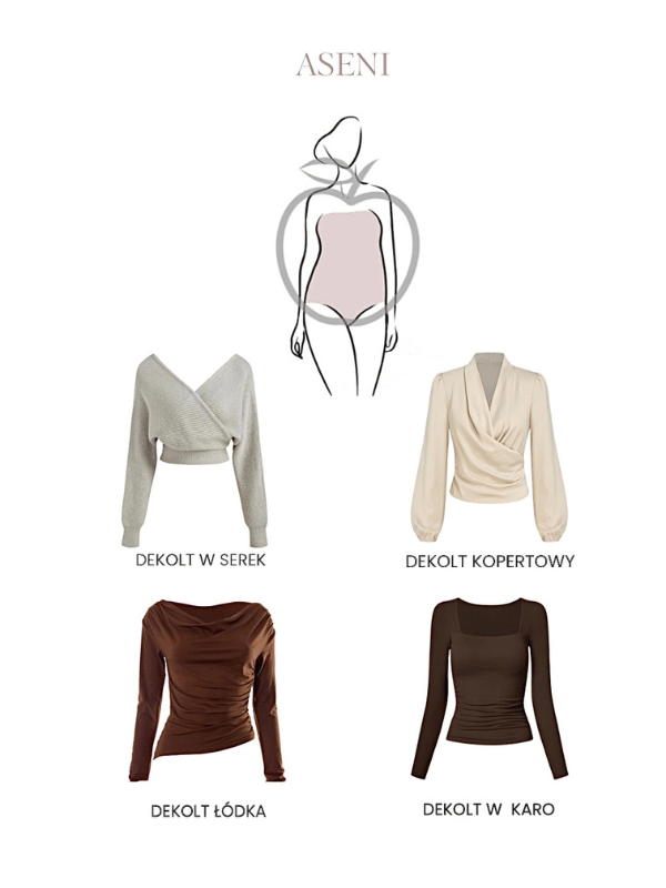 dekolty a sylwetka jabłko