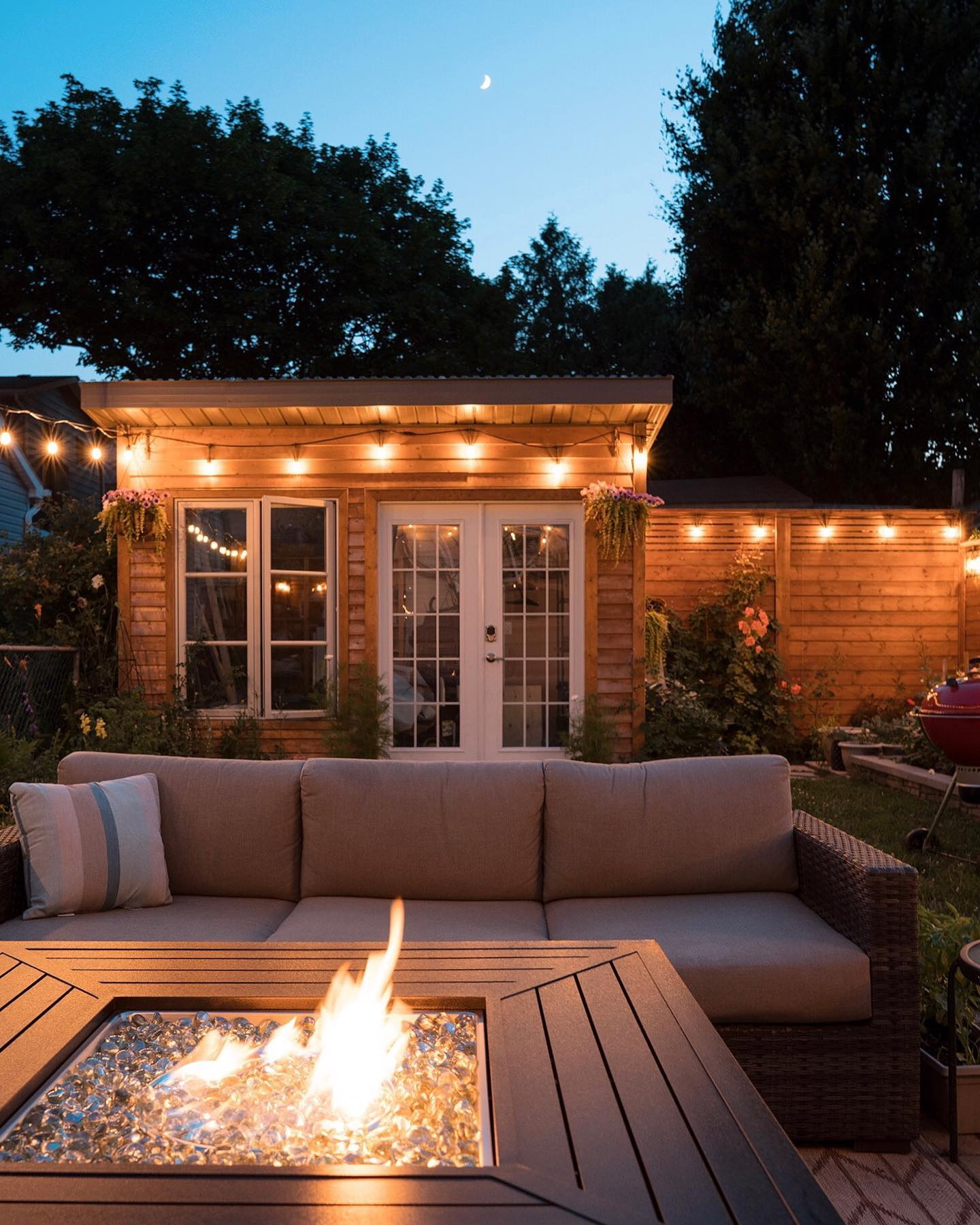 Fire Pit She Shed