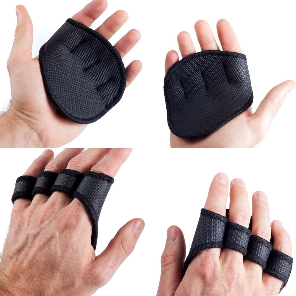 A person using grip pads for better grip