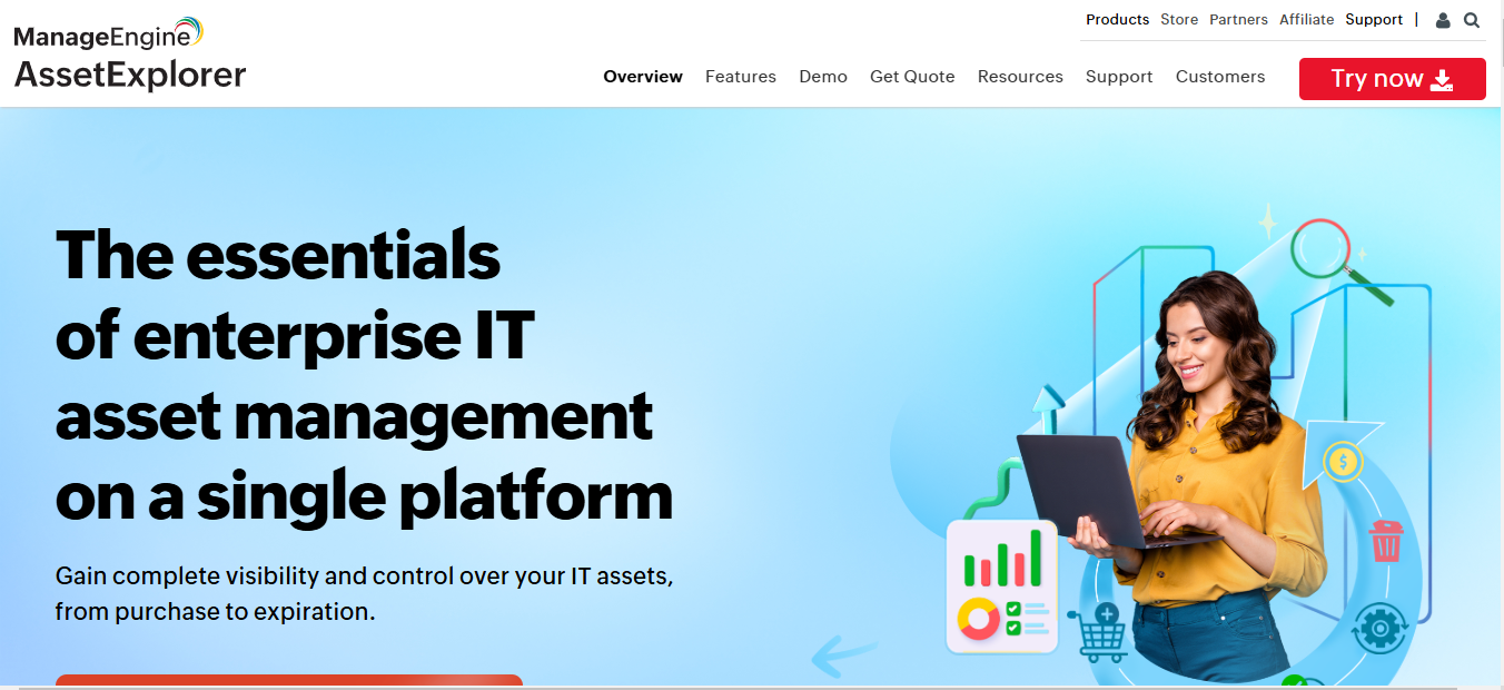 ManageEngine IT assest management Asset Panda competitor