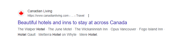Featured Hotels Snippet