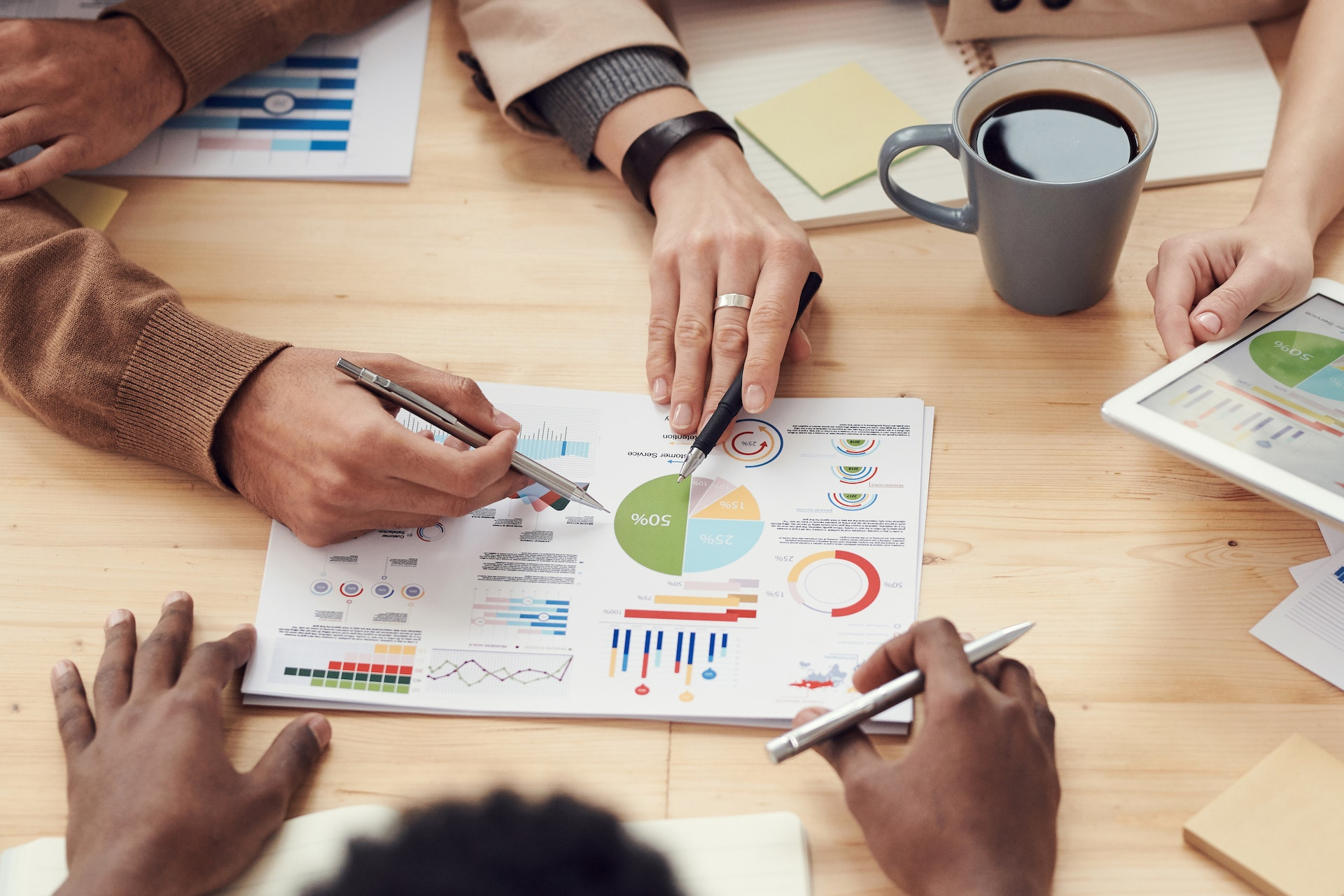 People discussing a business plan