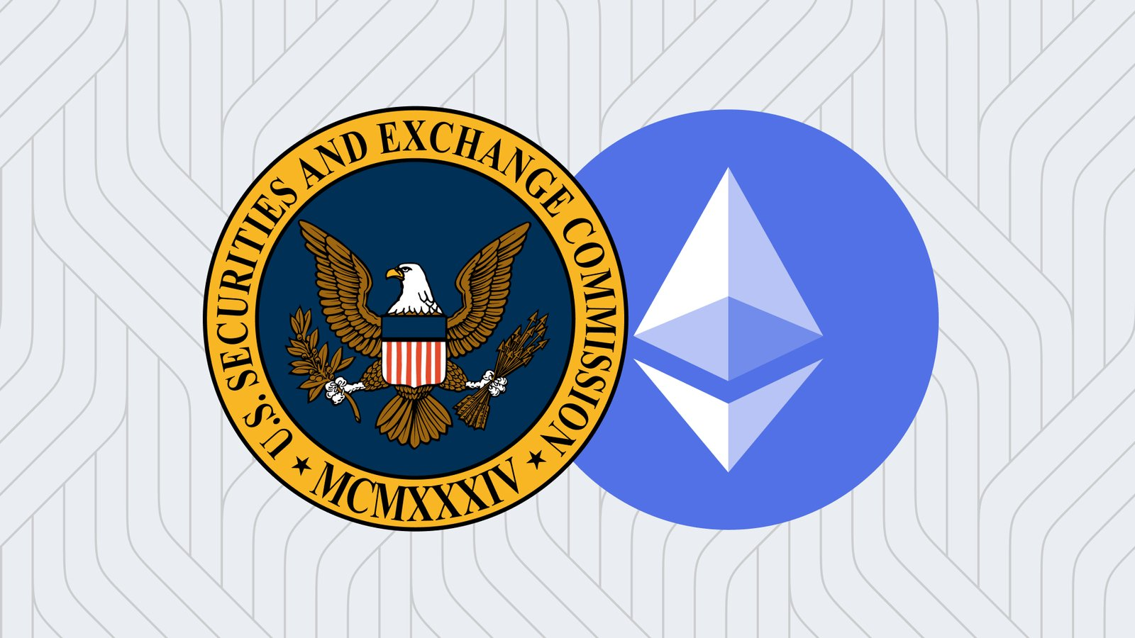 An illustration showcasing the US SEC and Ethereum 