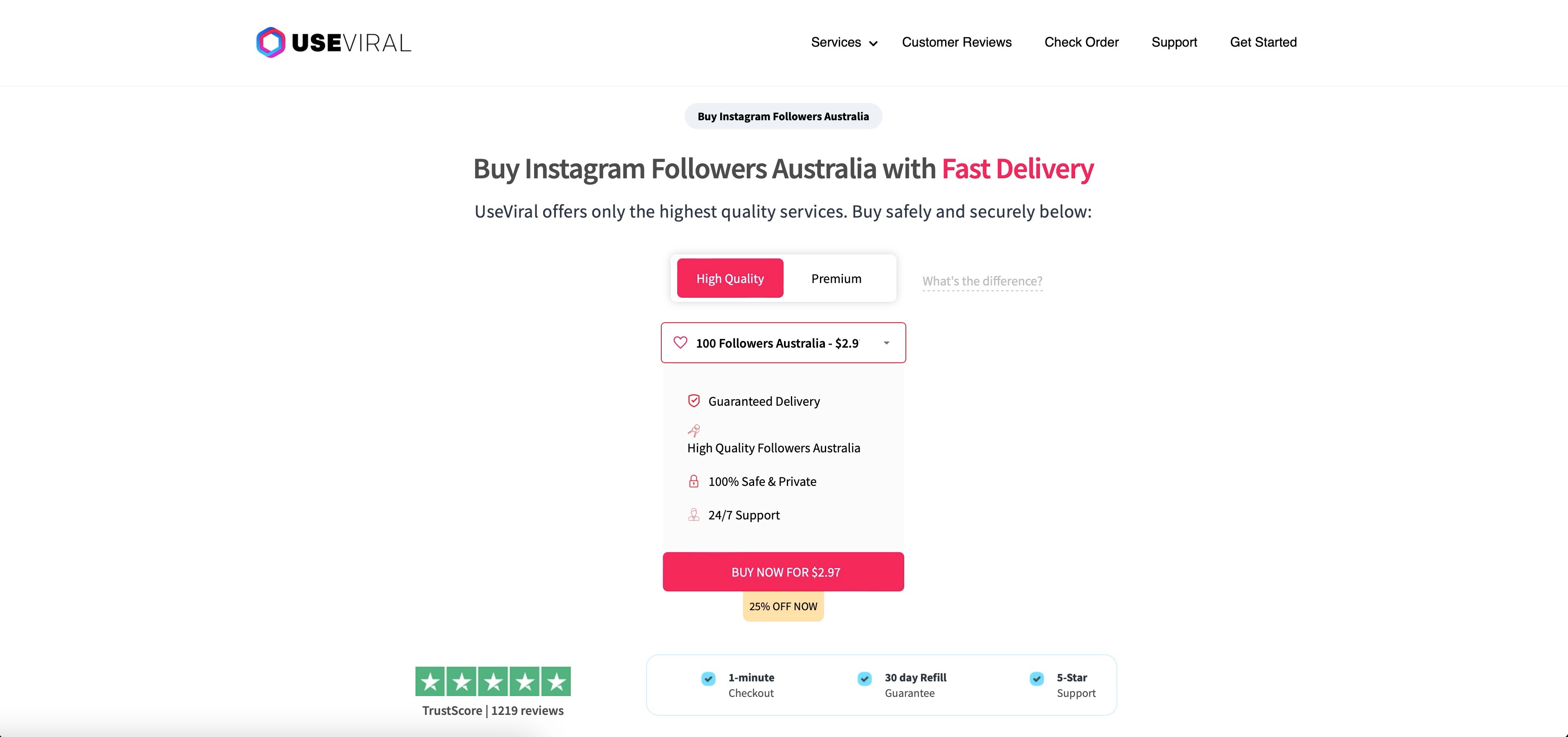 useviral buy instagam followers australia page