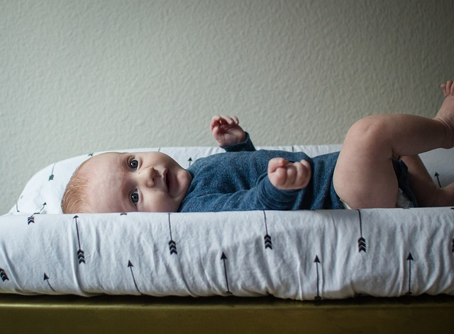 baby, changing table, diaper