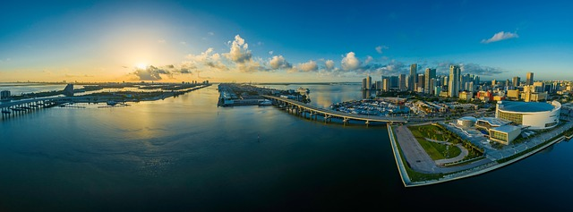 panorama, miami, city, downtown miami, south florida, Biscayne Bay