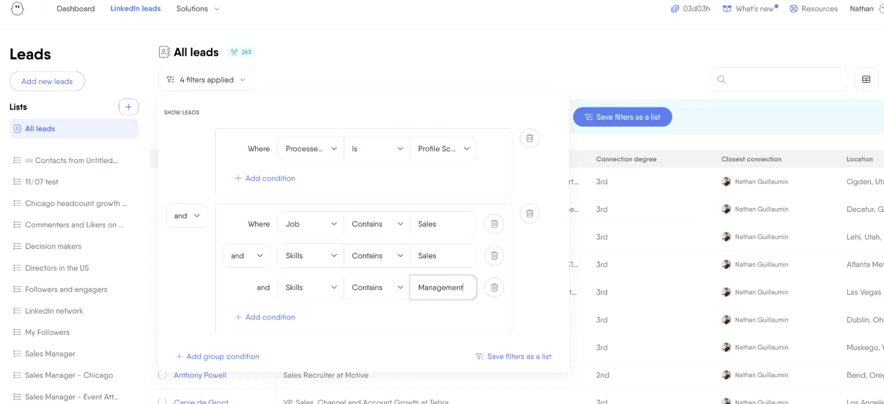 Data enrichment in PhantomBuster