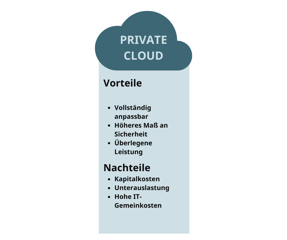 Vor- und Nachteile Private Cloud