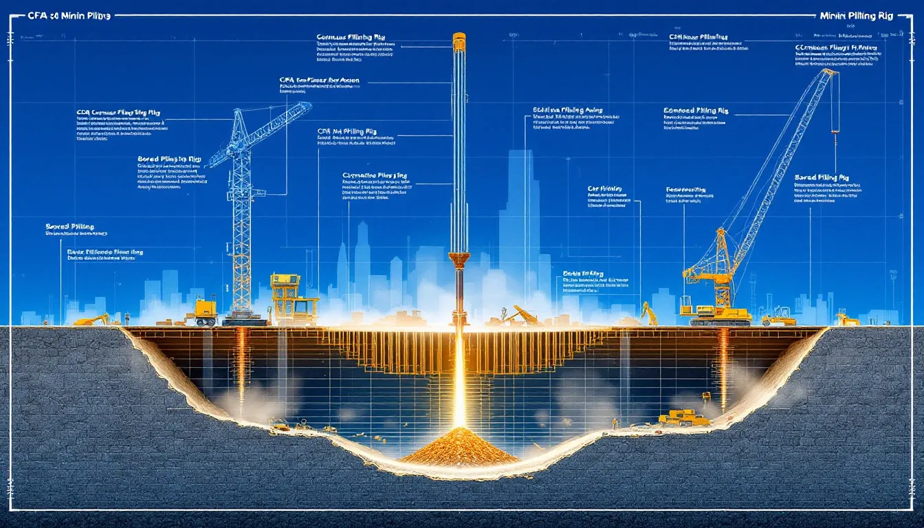An overview of mini piling techniques and equipment used in construction.