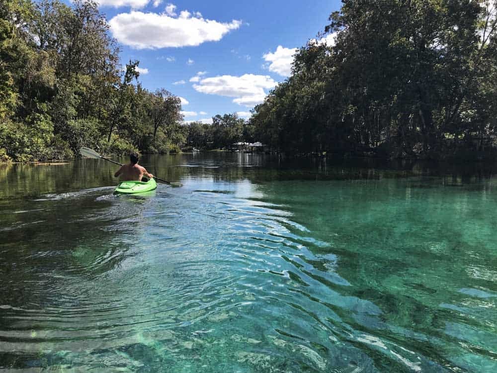 Kayaking Rainbow River