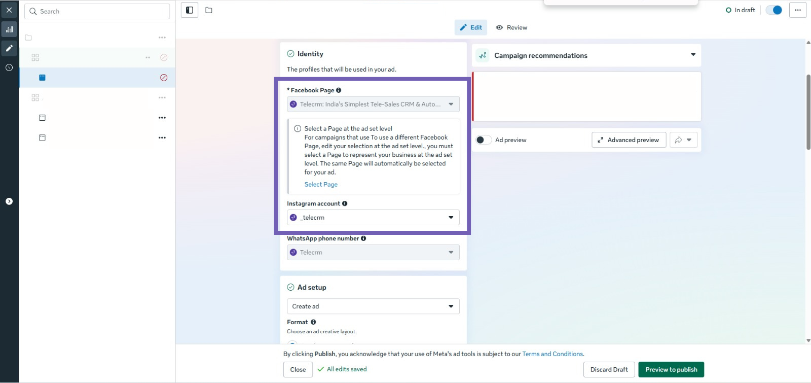 Facebook Lead Ads to WhatsApp: The Complete Playbook (2026) 3 Select profile
