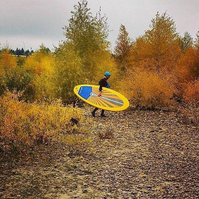 stand up paddle board moving in a straight line