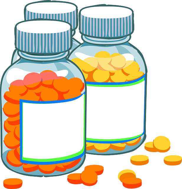 medicine, pills, bottles