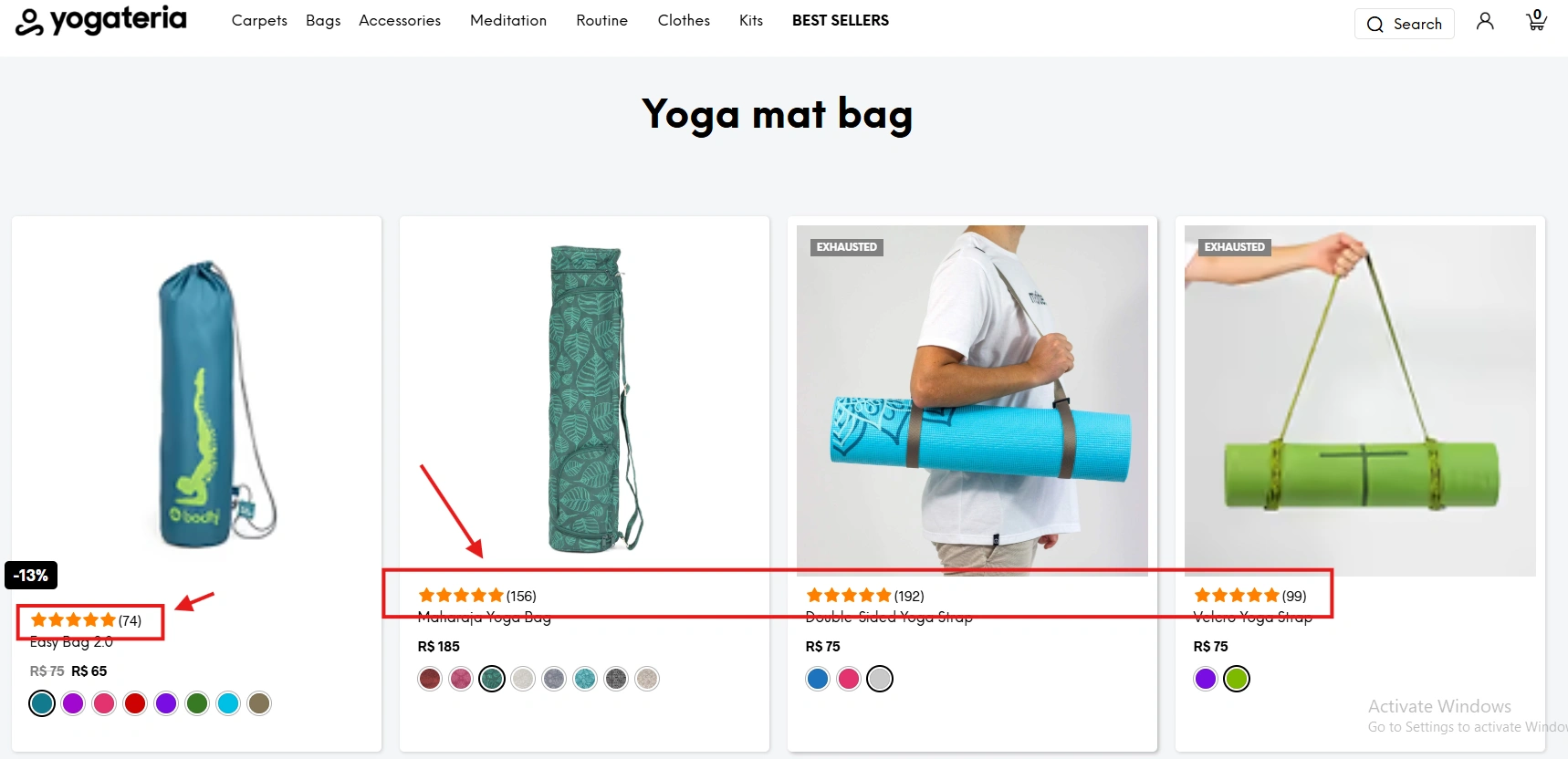 Show Star Rating Near Product Title