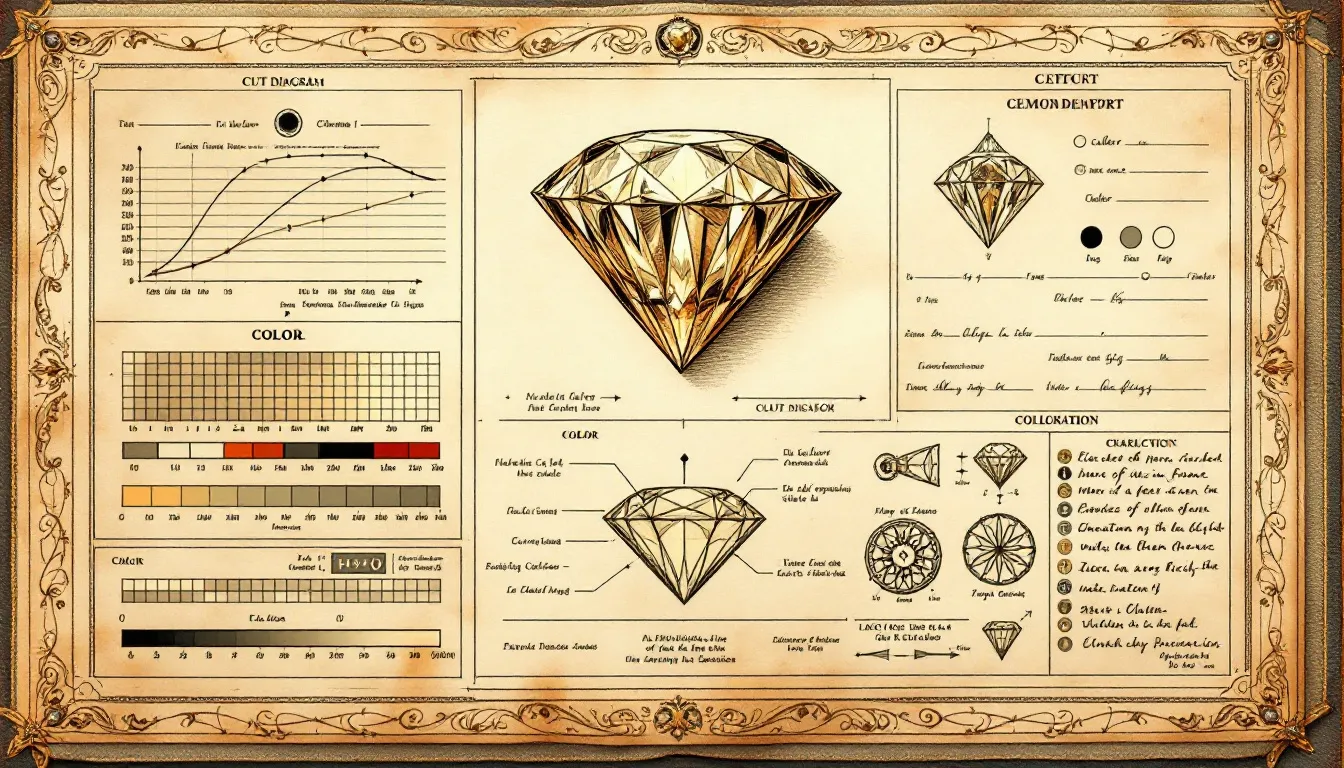 A GIA grading report showcasing essential information about a diamond's quality.