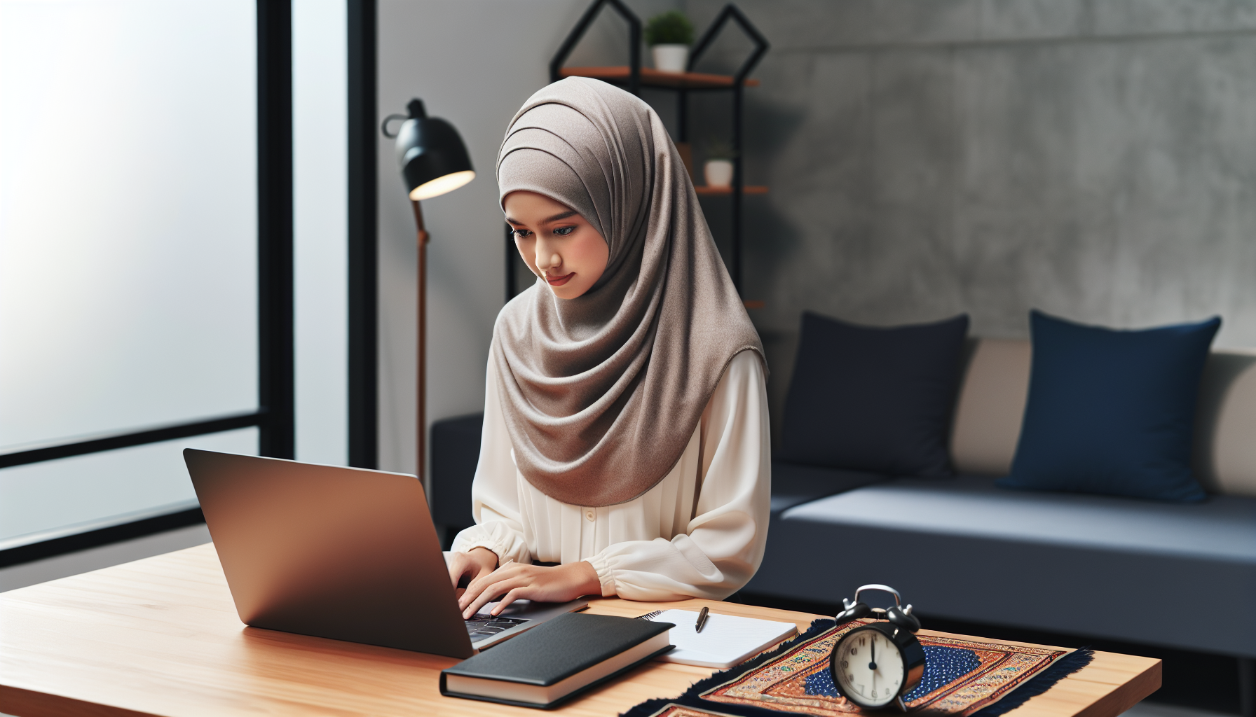 Muslim entrepreneur incorporating religious practices into daily schedule