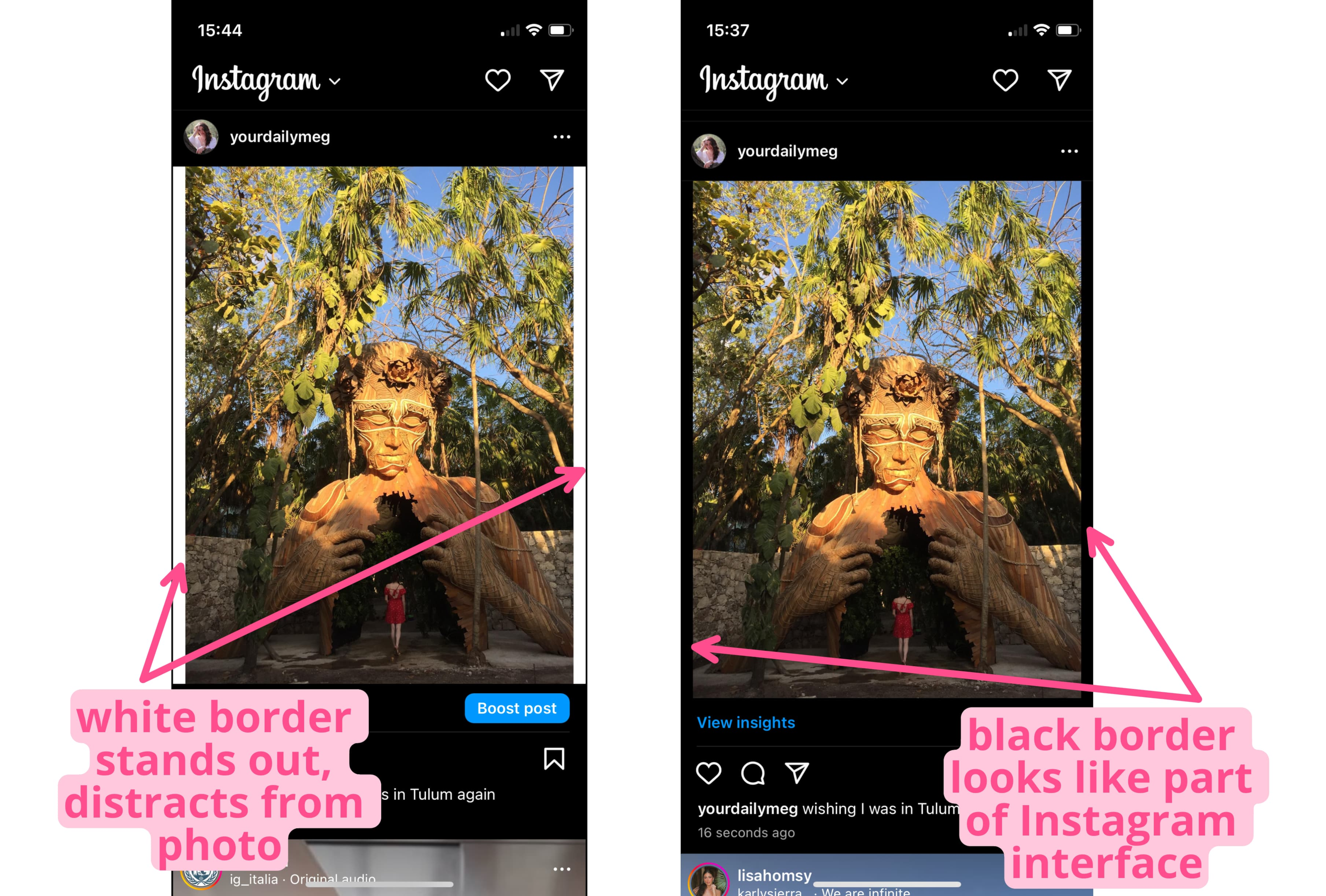 How to Post Multiple Images With Different Sizes to Instagram