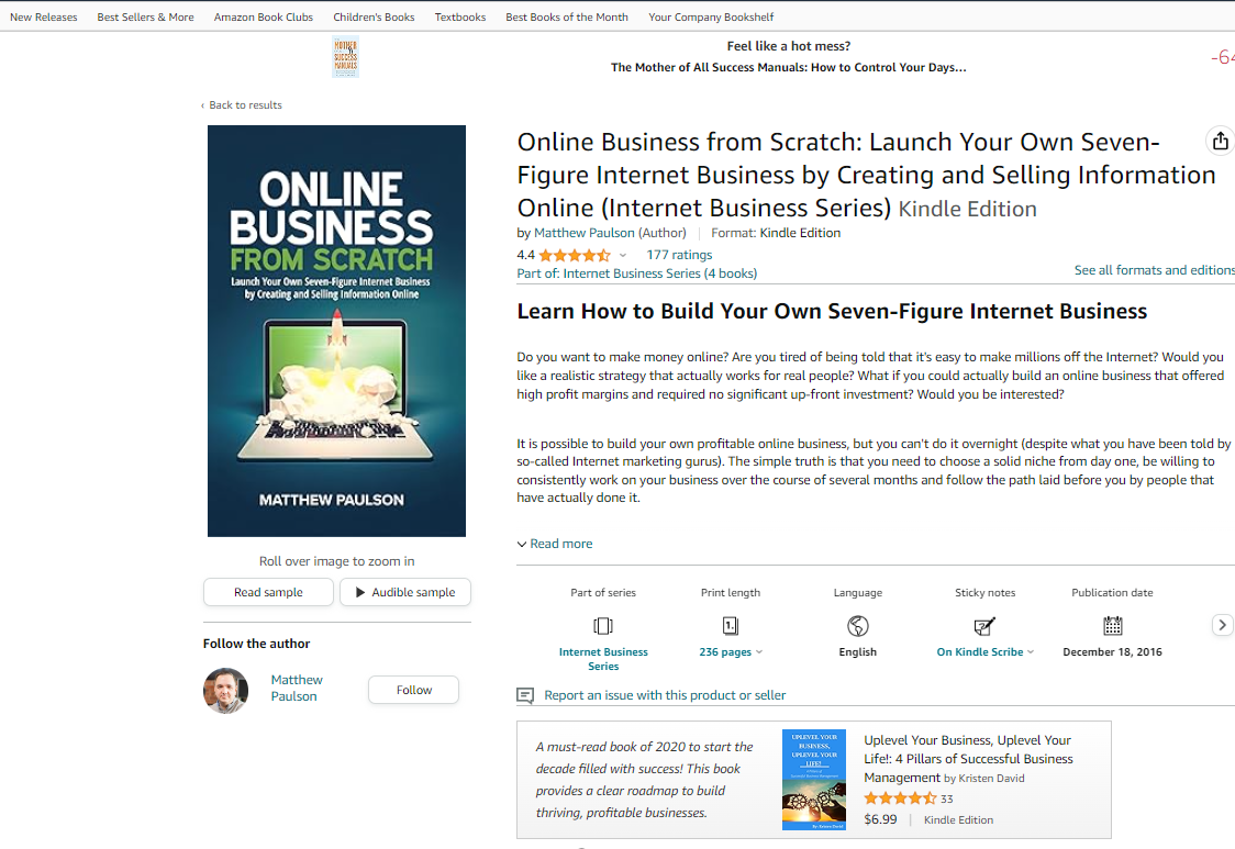 online business from scratch dropshipping books