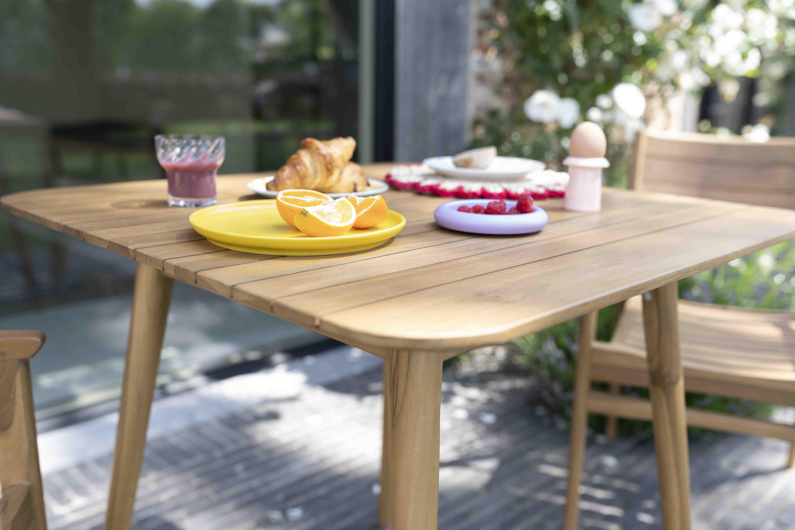 Table carrée en teck NAPLES