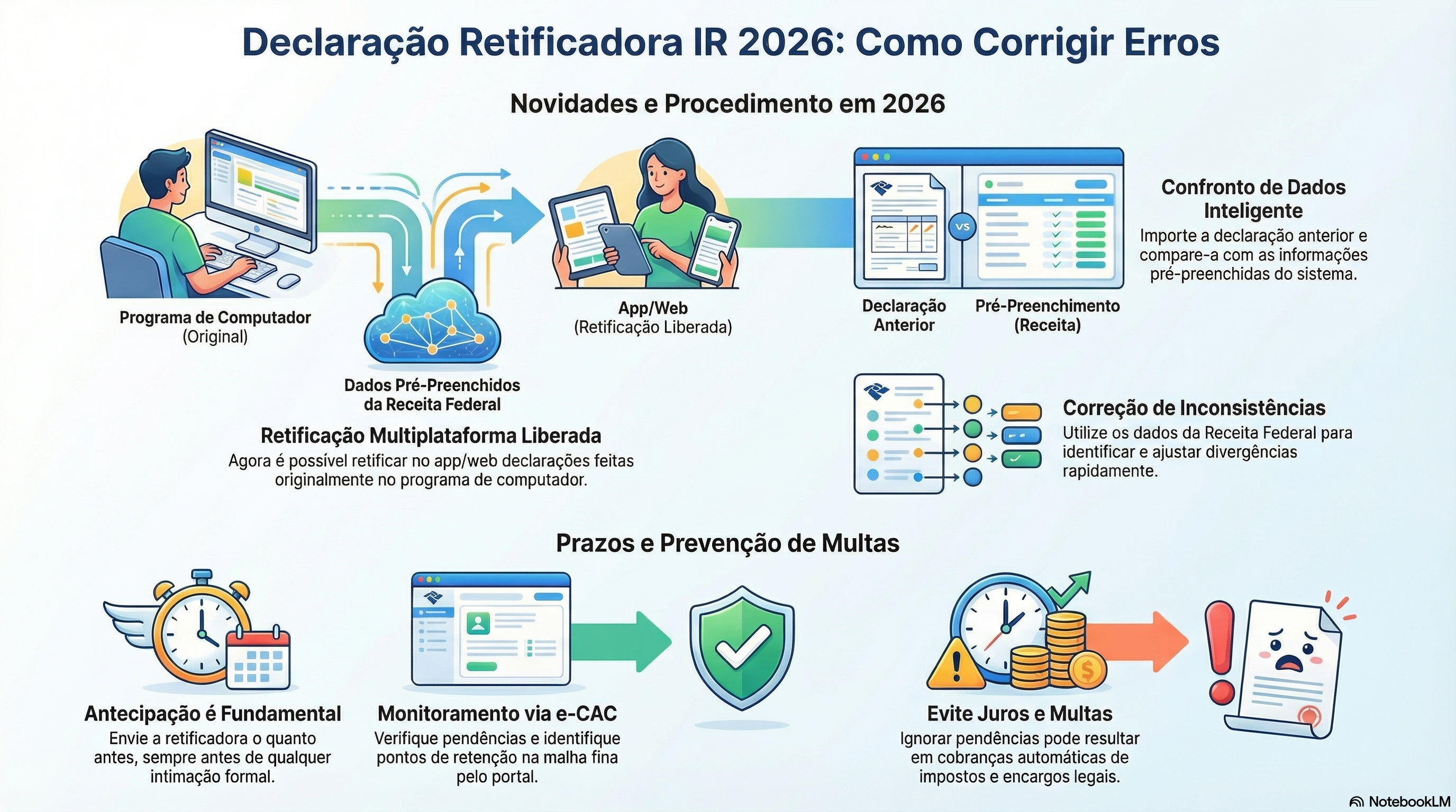 A declara&ccedil;&atilde;o pr&eacute;-preenchida pode ser usada para fazer uma declara&ccedil;&atilde;o retificadora no Imposto de Renda 2026?