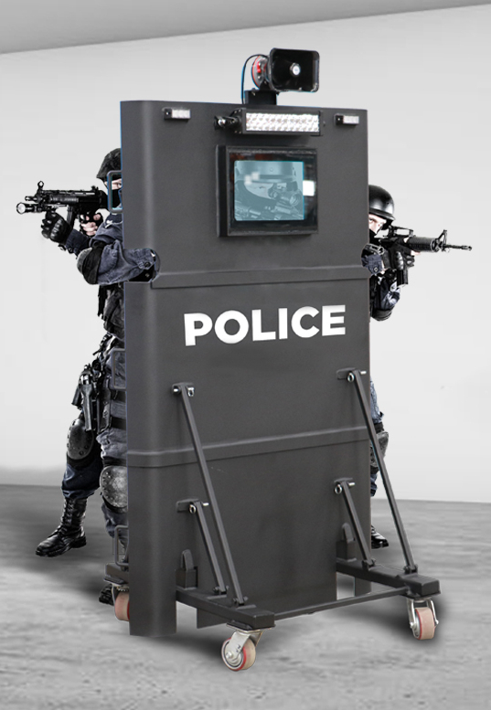 United Shield Police Tactical Shield, NIJ Level IIIA Protection, Integrated Mount, Ambidextrous & Collapsible Handles