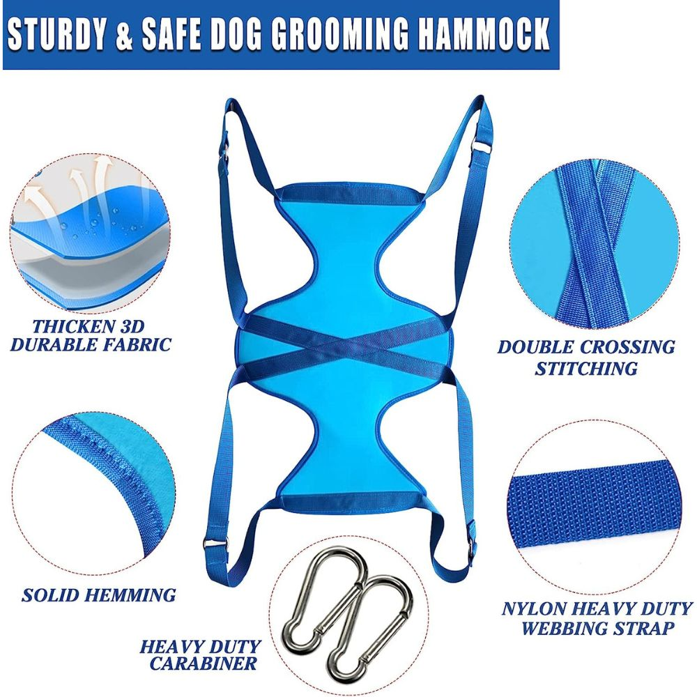 Dog Grooming Hammock Harness Kit