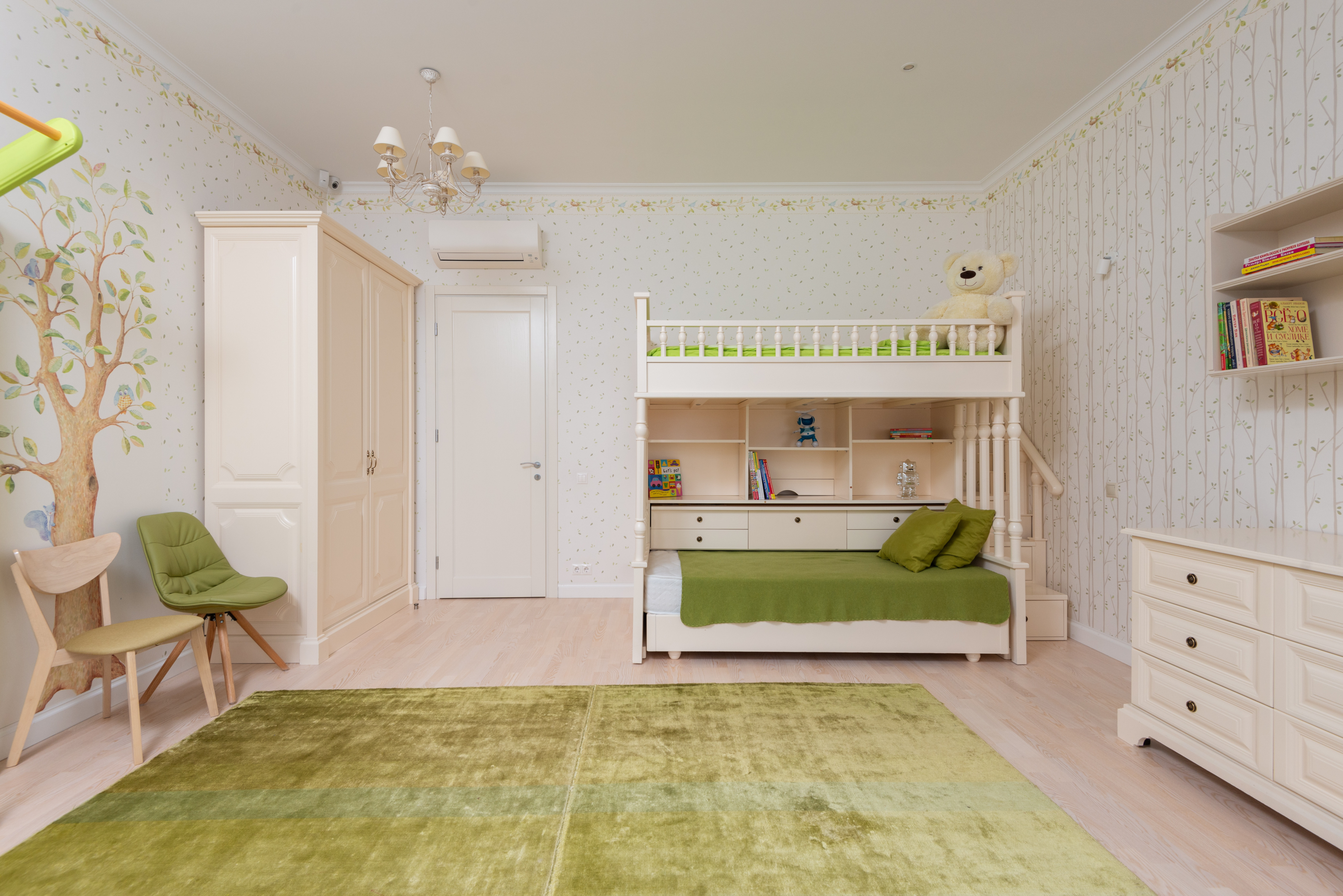 Kids' Bedroom Layout with Bunker Bed