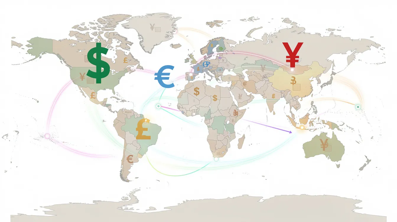 The image features a world map adorned with various currency symbols, illustrating the concept of global money transfers. It highlights the importance of international money transfer services, such as those offered by Axis Bank, enabling individuals to send money abroad with competitive exchange rates.