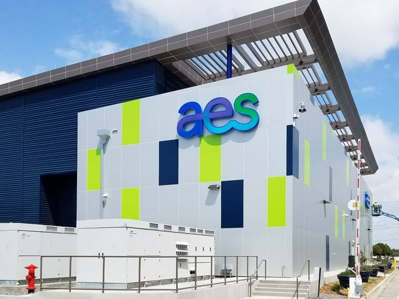 AES channel letter building signs in Long Beach, CA. Design, fabrication and installation using existing branding guidelines.