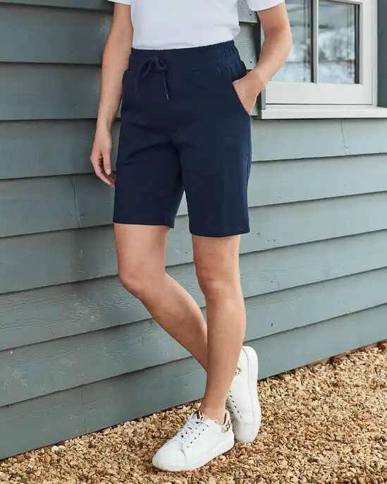Organic-cotton-jog-shorts-by-cotton-traders-are-trending-when-it-comes-to-women's-shorts