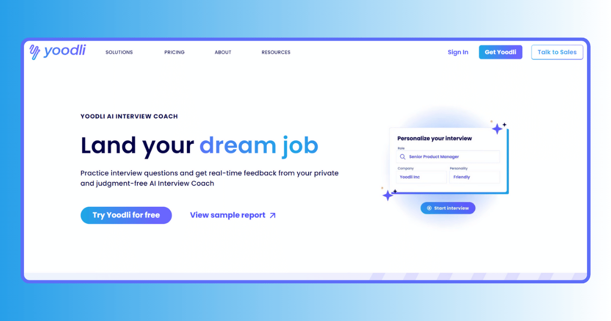 yoodlie | best ai interview assistant