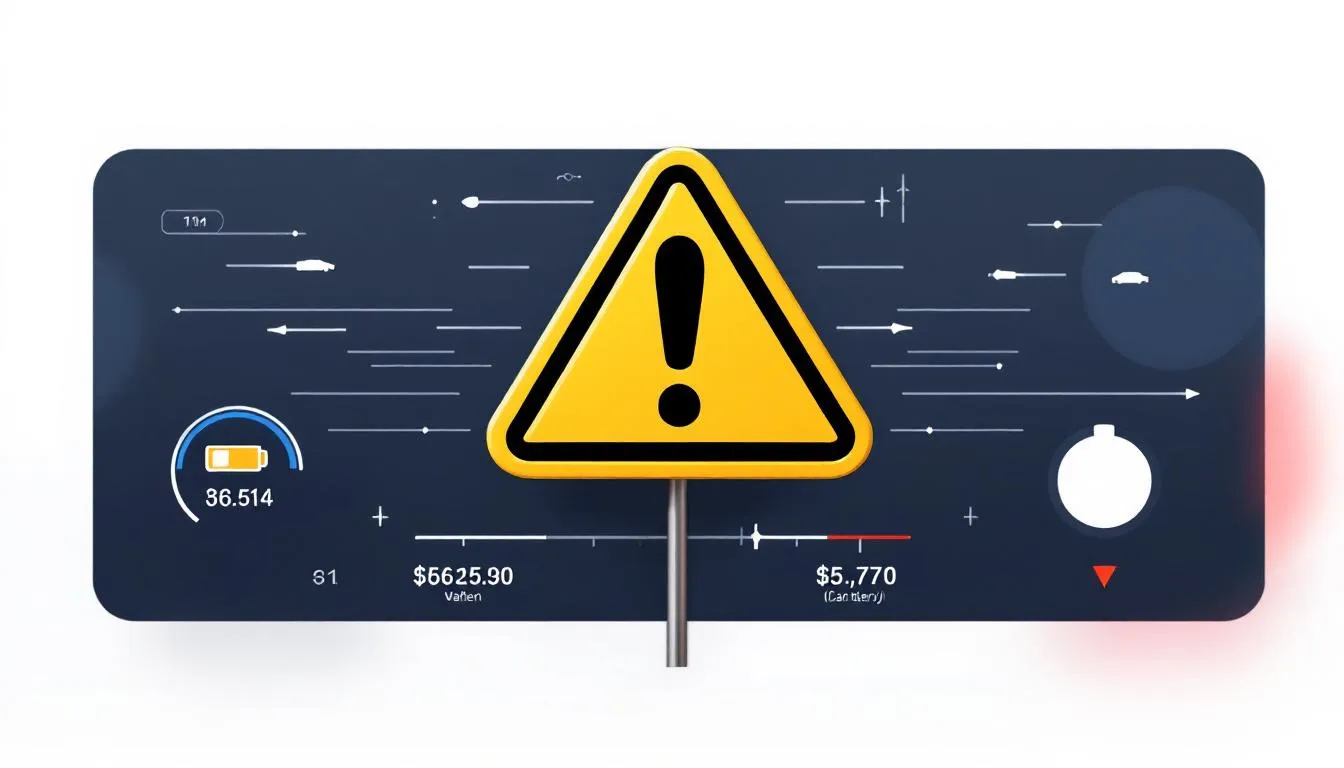 A warning sign related to vehicle recalls, emphasizing safety concerns.