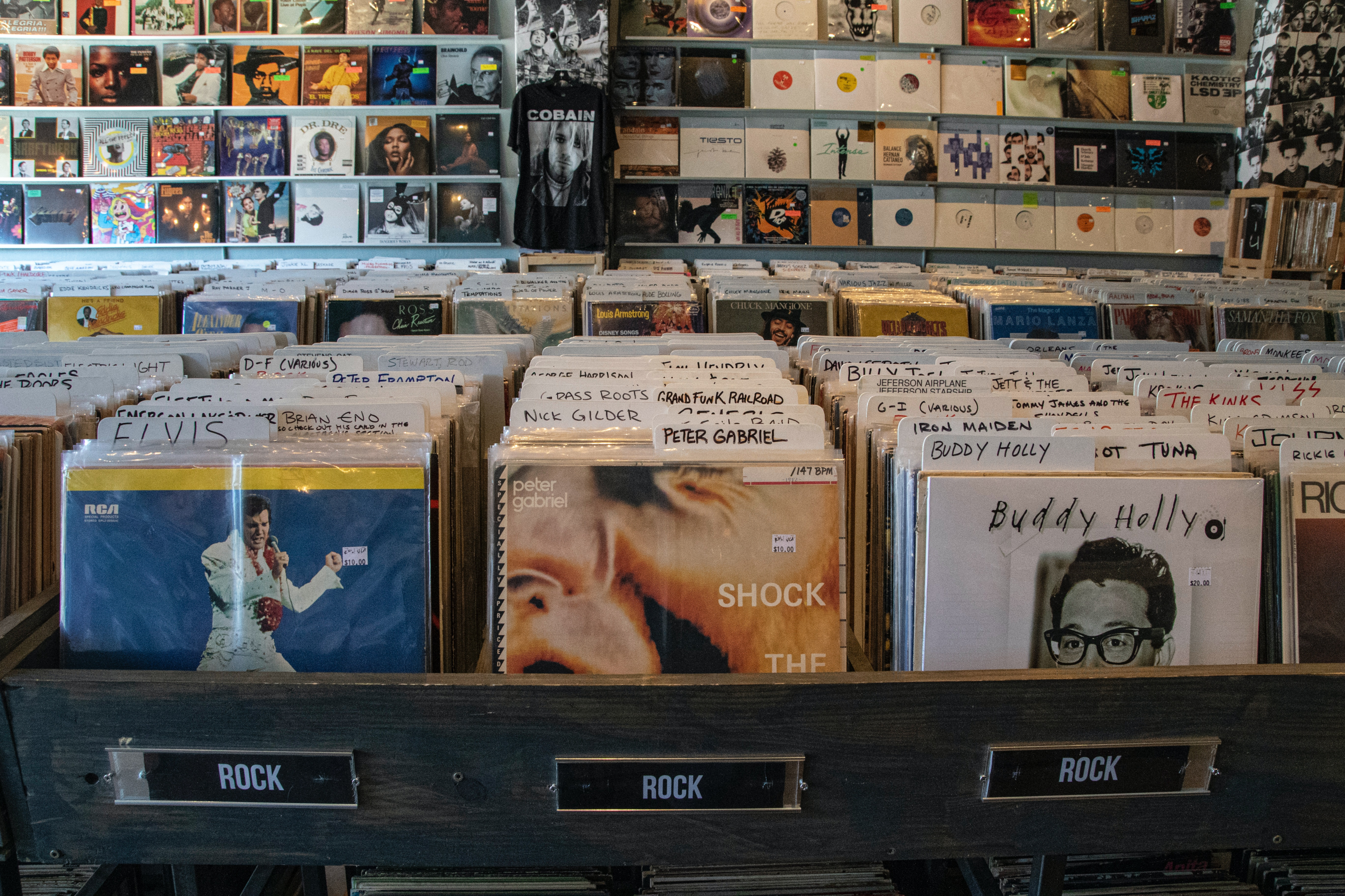 price, shelf, vinyl record display stand