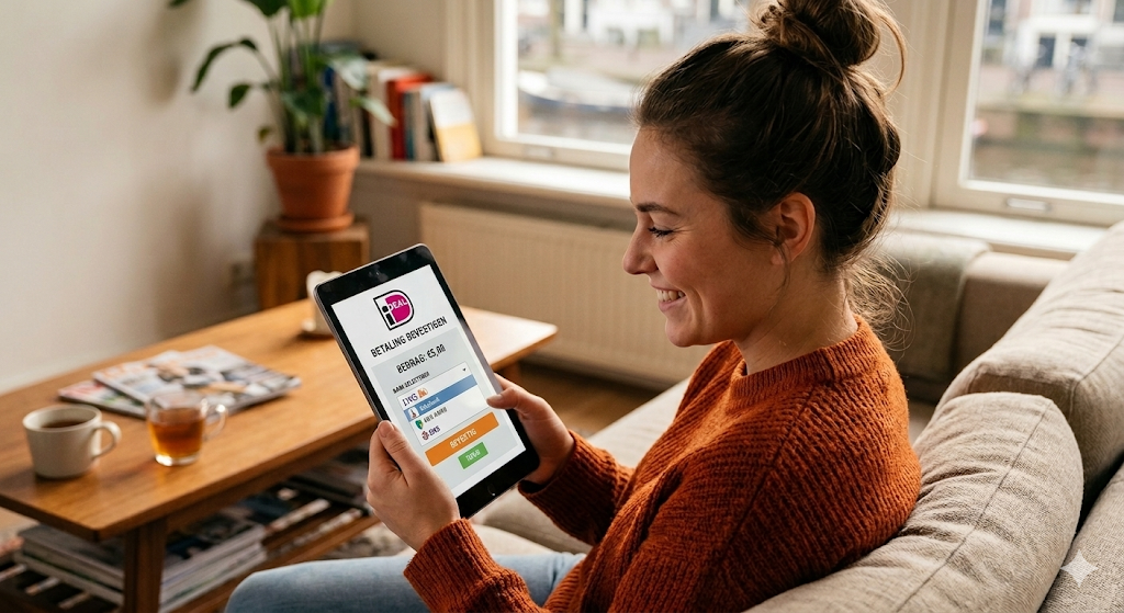 Speler gebruikt iDEAL om een 5 euro storting te doen bij een online casino, voorbeeld van een 5 euro deposit casino met minimale storting, waar nieuwe spelers veilig kunnen storten via betrouwbare betaalmethoden bij legale online casino’s.