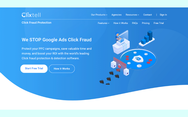 Best Click Fraud Software #3: Clixtell