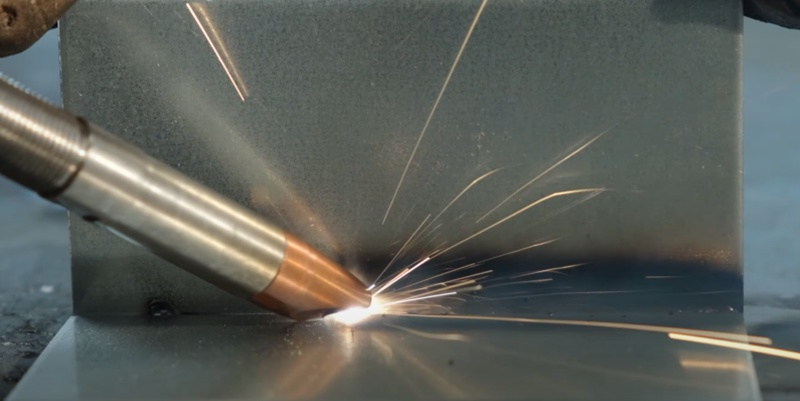 Laser welding at high speeds.