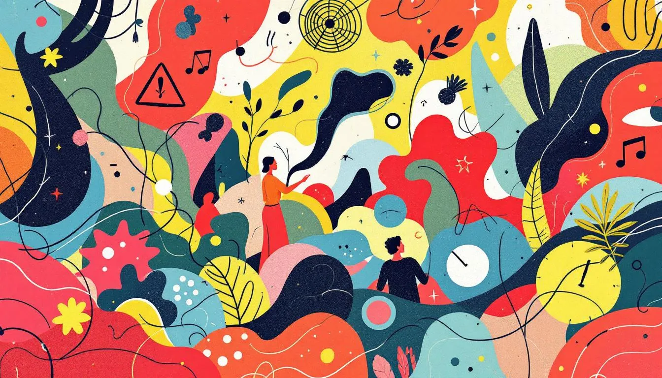 A vibrant lifestyle scene illustrating a stress-resilient lifestyle.