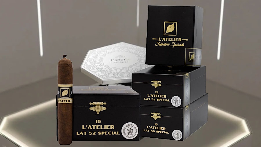 Limited edition l'atelier cigars in a luxurious box.