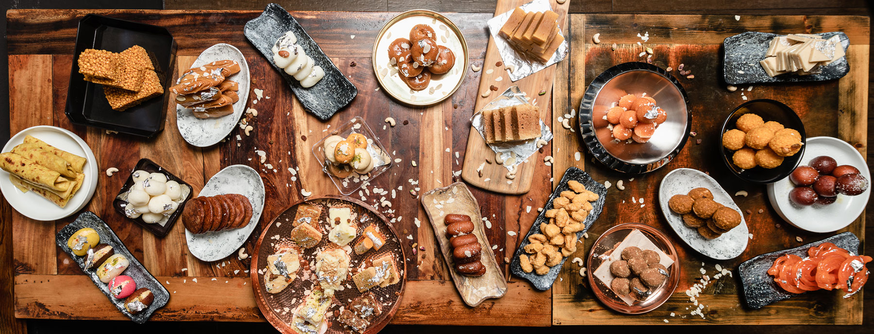 Assorted regional Indian sweets, capturing the diverse flavours and traditions of different states.