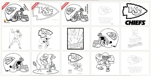 image of Kansas City Chiefs Coloring Pages