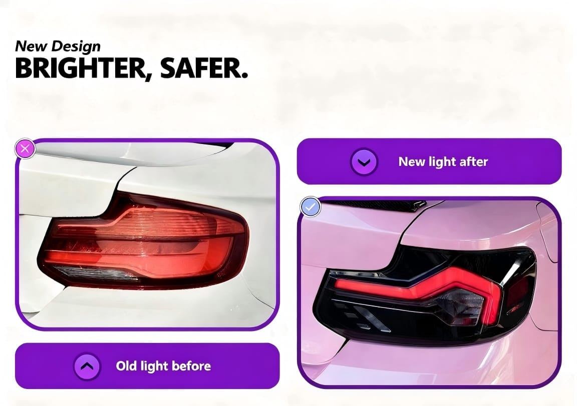 Some parts of LCI that you will receive along with LCI tail lamps