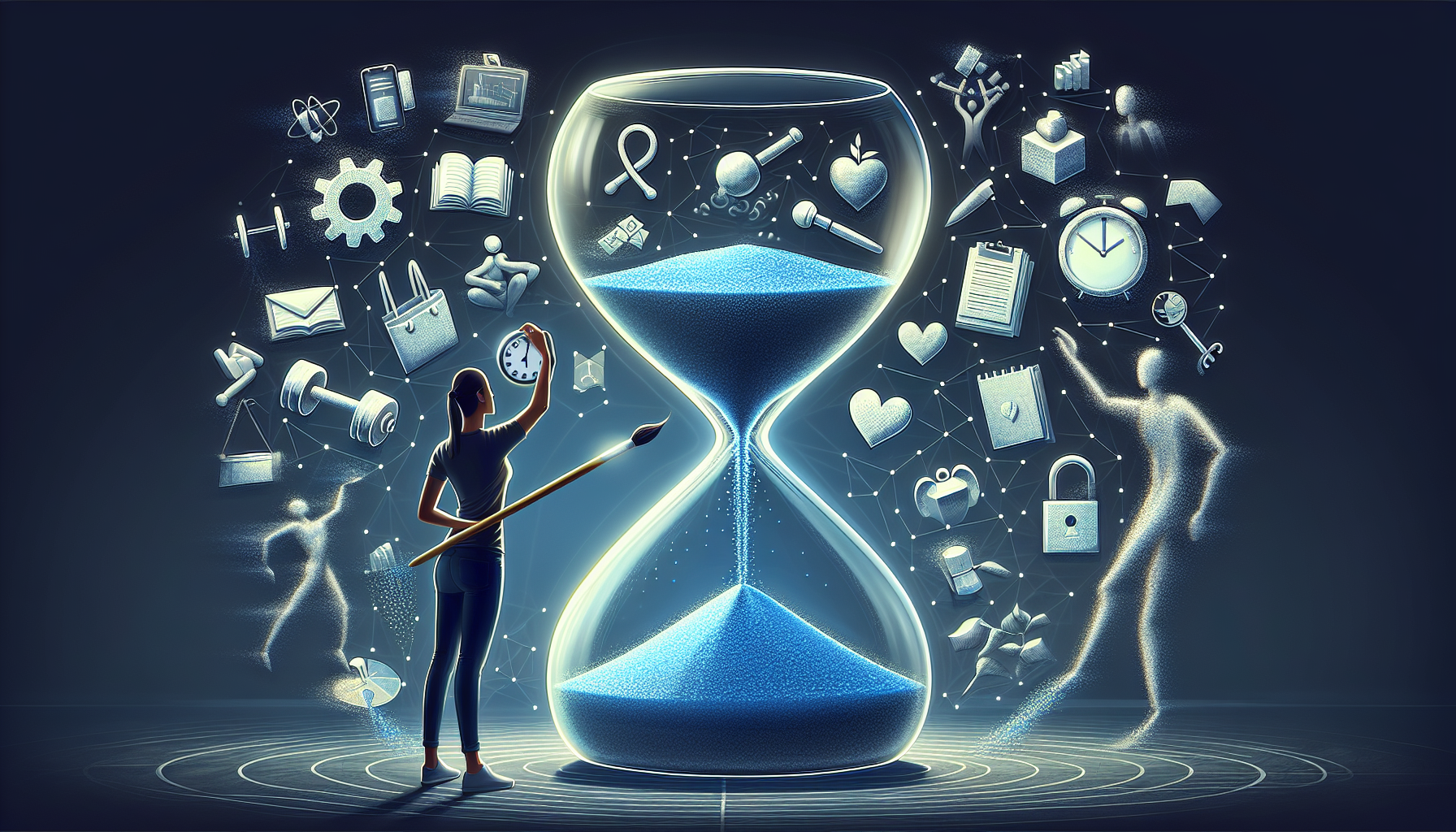 Illustration de la gestion du temps et de la priorisation pour vaincre la procrastination