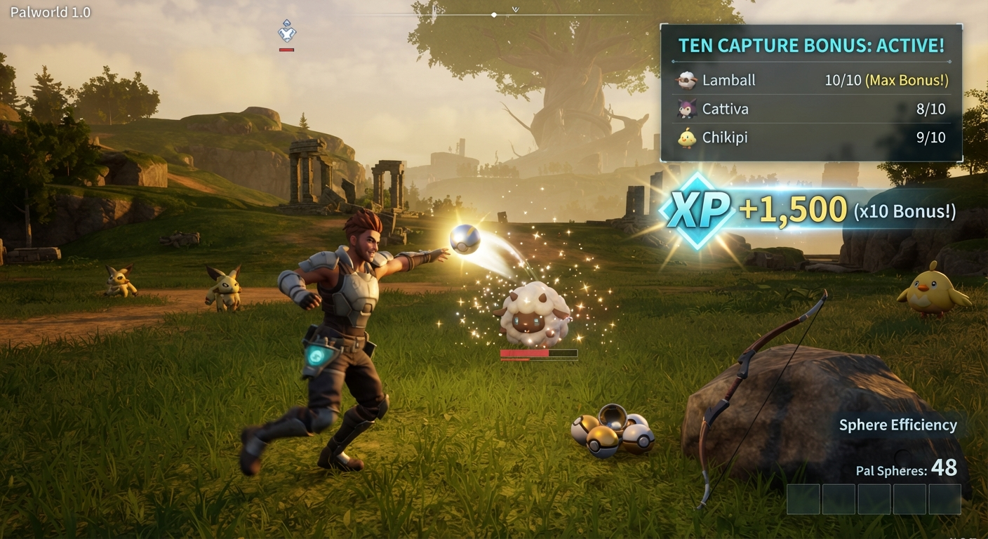 palworld 1.0 capture bonus