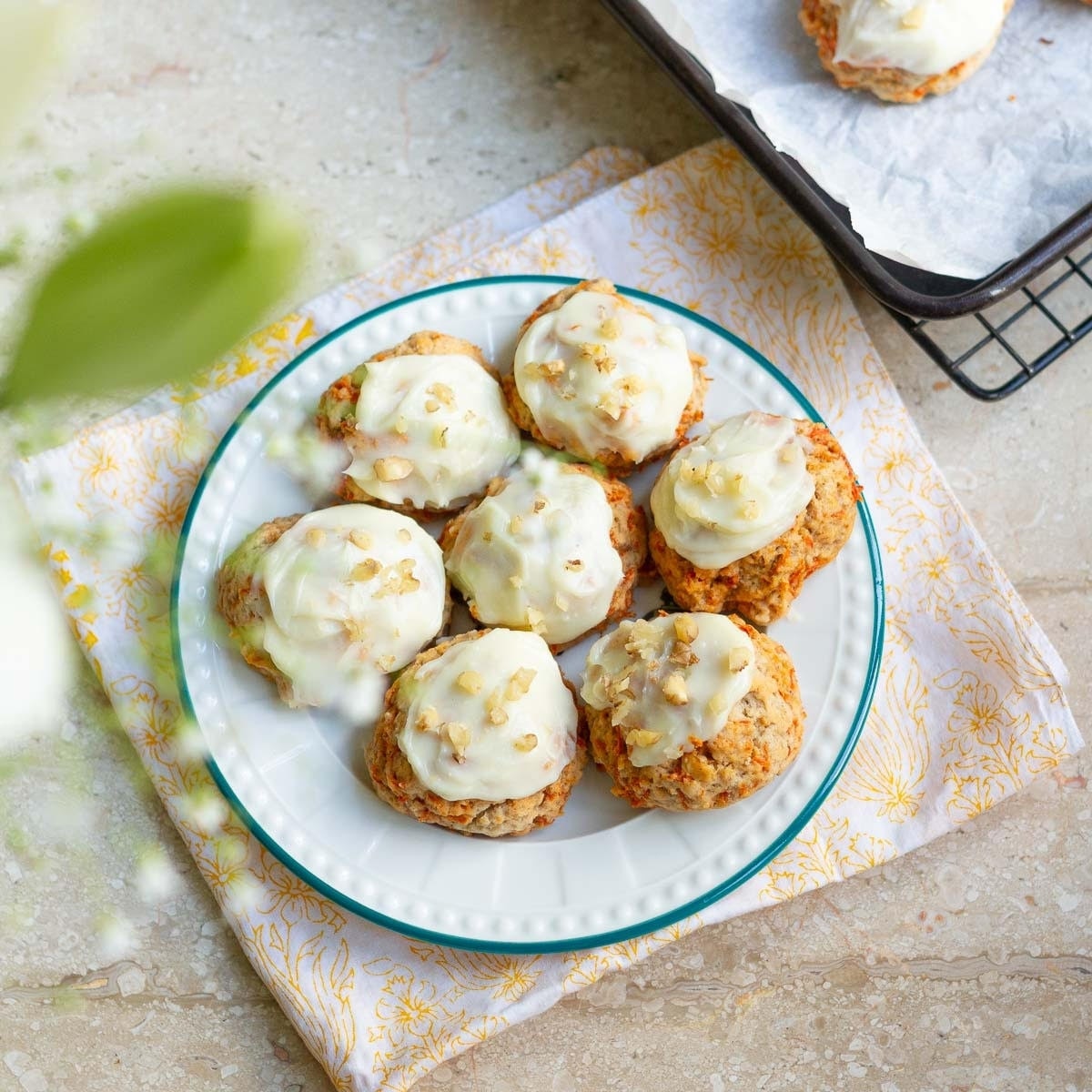 Carrot Cake Cookies With Cream Cheese Frosting