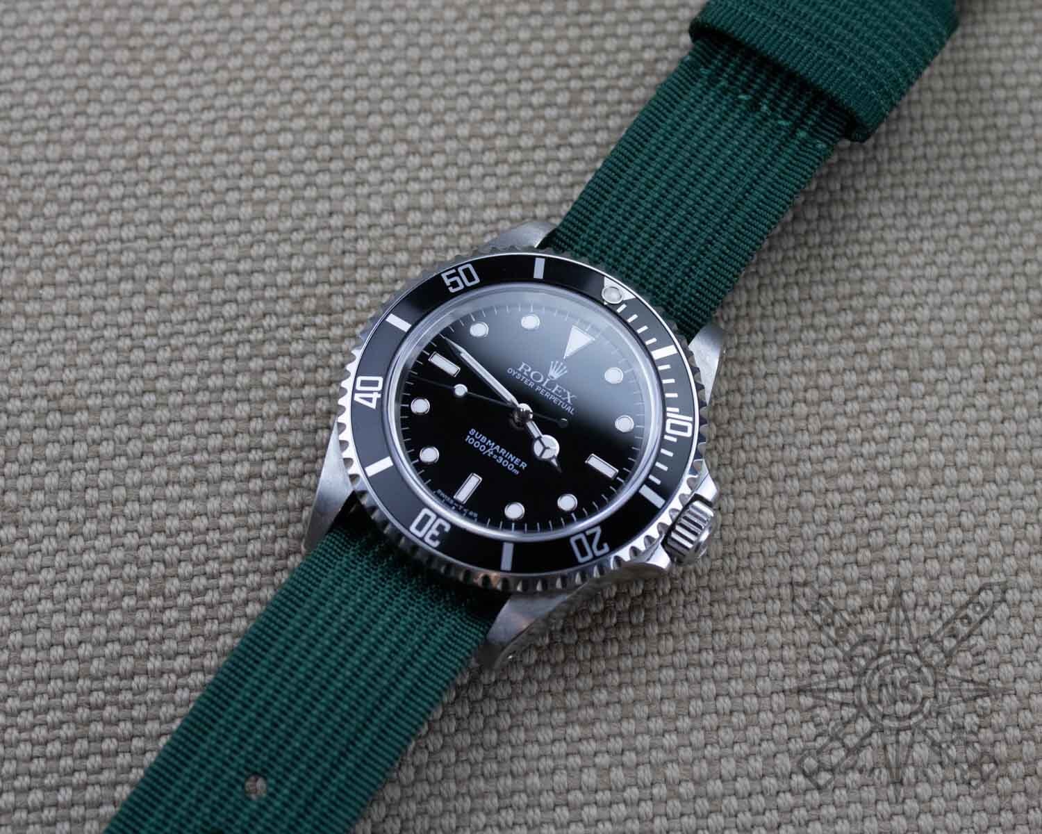 Illustration depicting the durability and comfort of RAF watch straps.