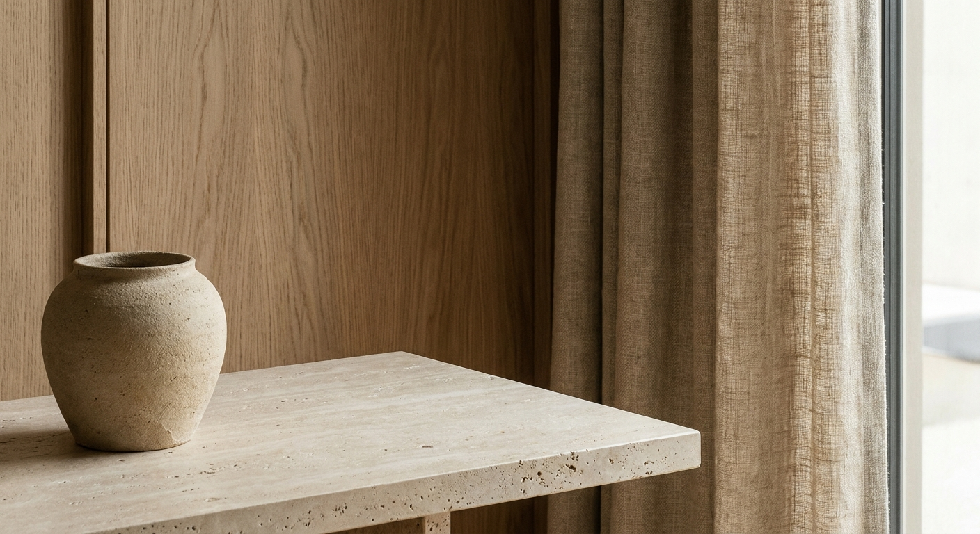Jakie naturalne materiały budują wnętrza urządzone w stylu modern organic